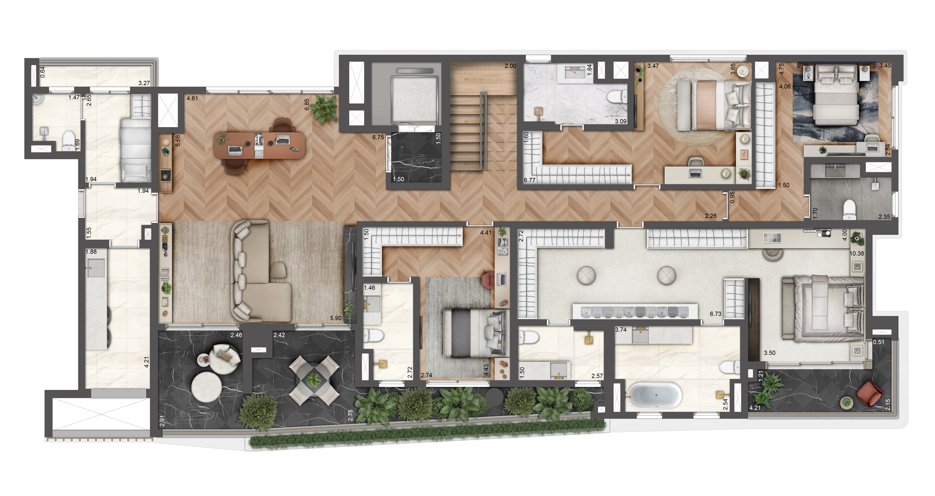 Apartamento à venda com 520m², 4 quartos com vaga - 22