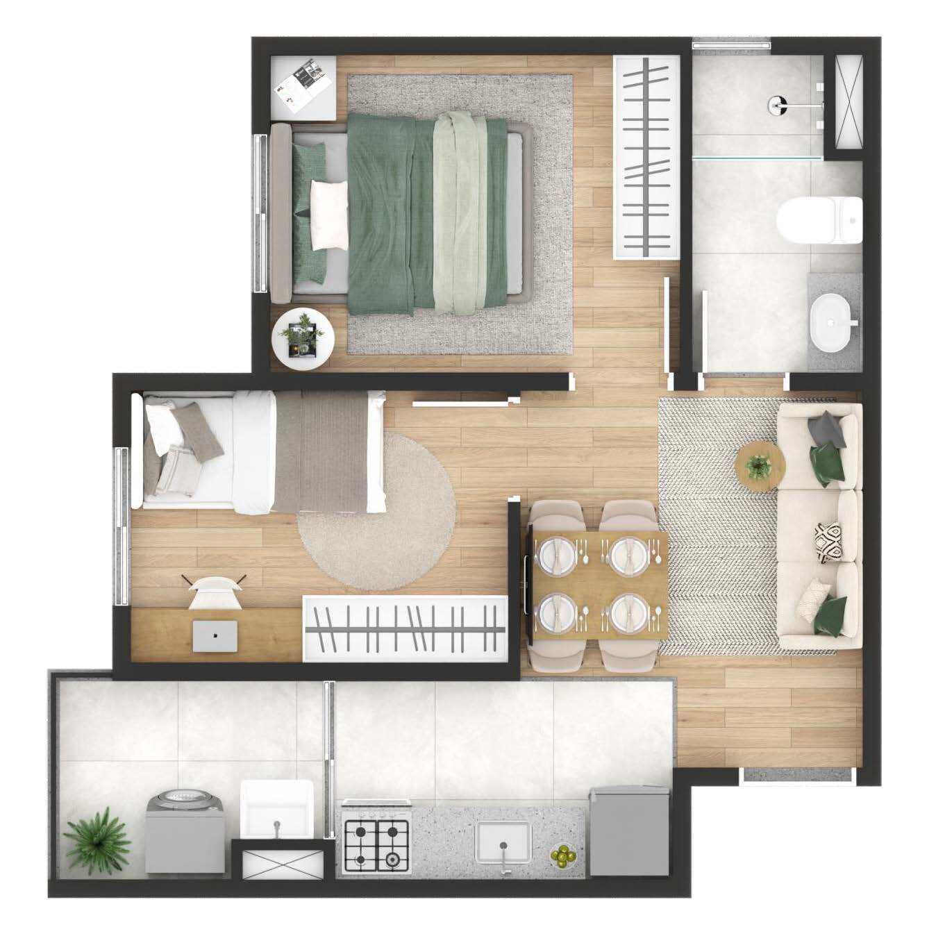 Apartamento à venda com 35m², 2 quartos com vaga - 19