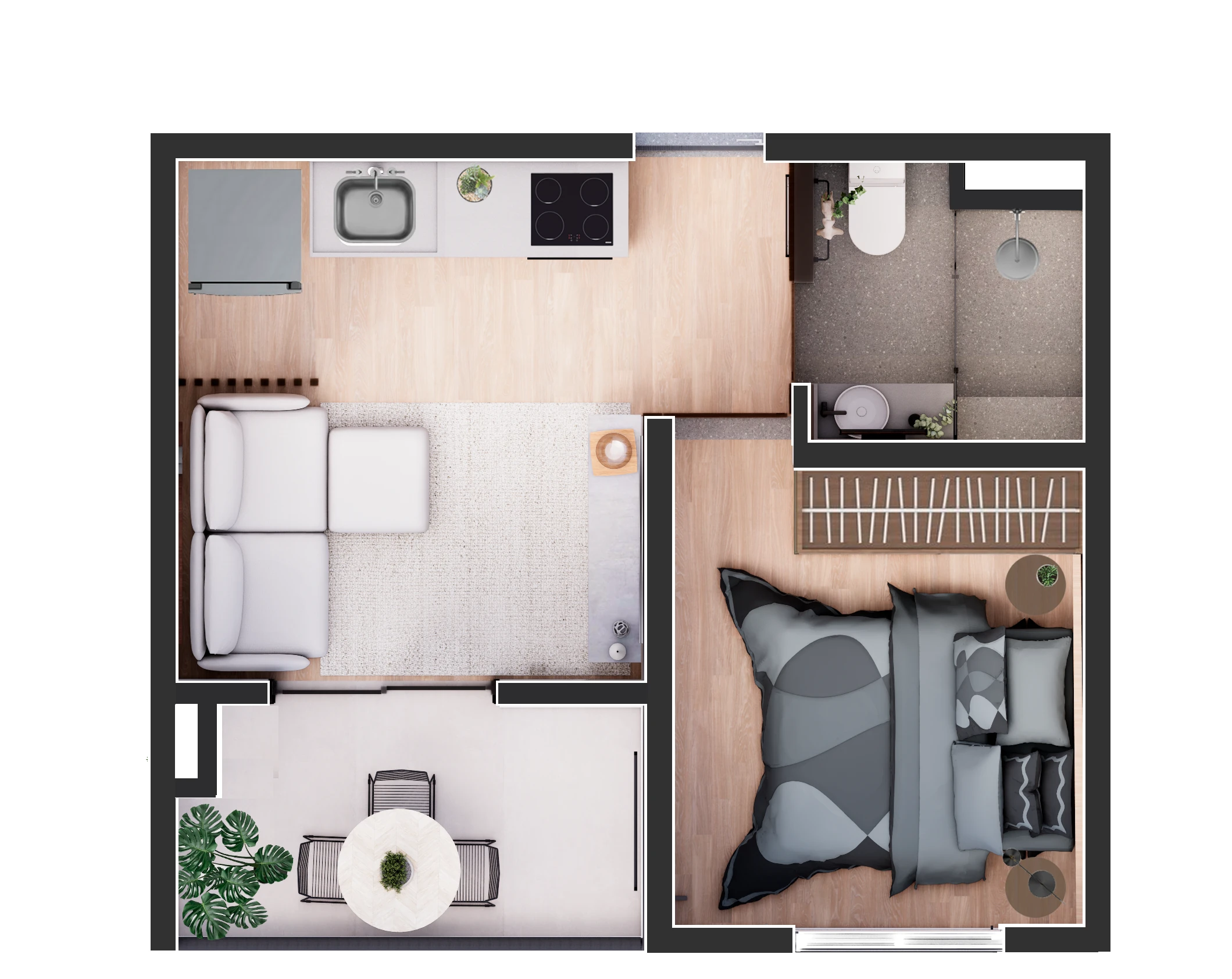 Apartamento à venda com 27m², 1 quarto sem vaga - 20
