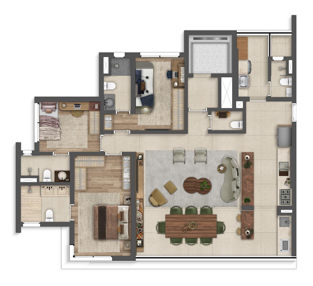 Apartamento à venda com 127m², 3 quartos com vaga - 16