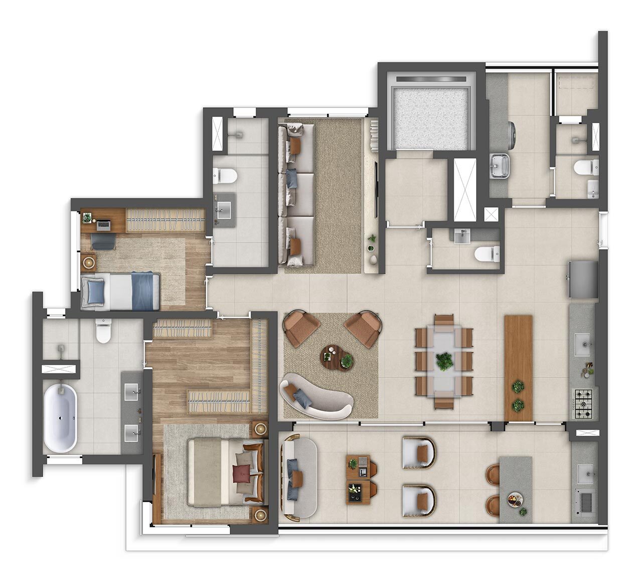 Apartamento à venda com 127m², 3 quartos com vaga - 17