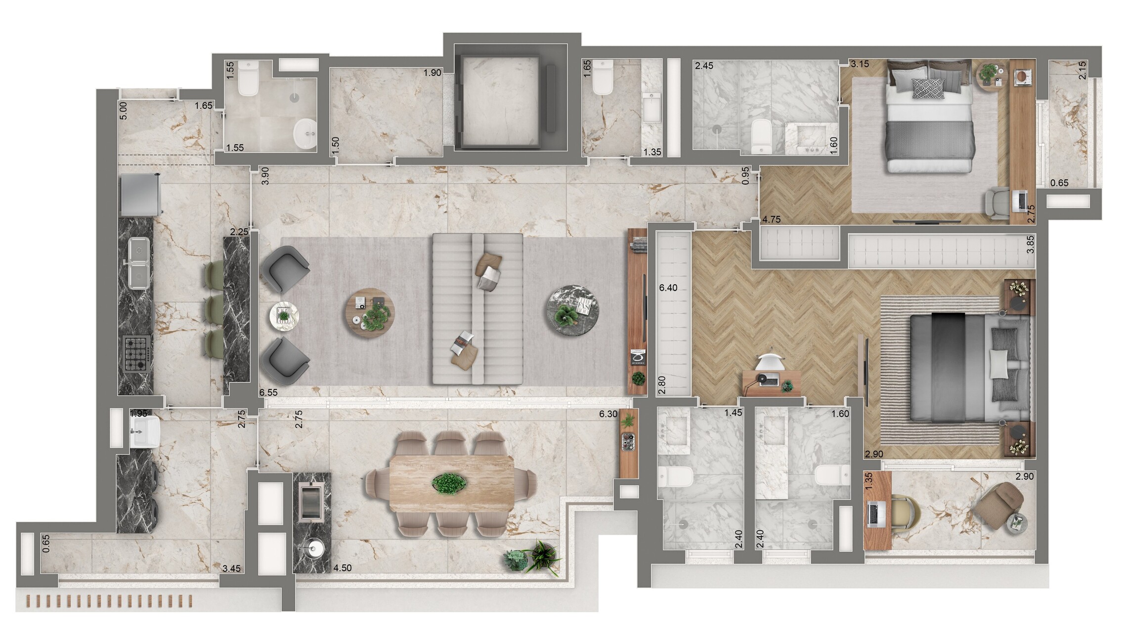 Apartamento à venda com 139m², 3 quartos com vaga - 20