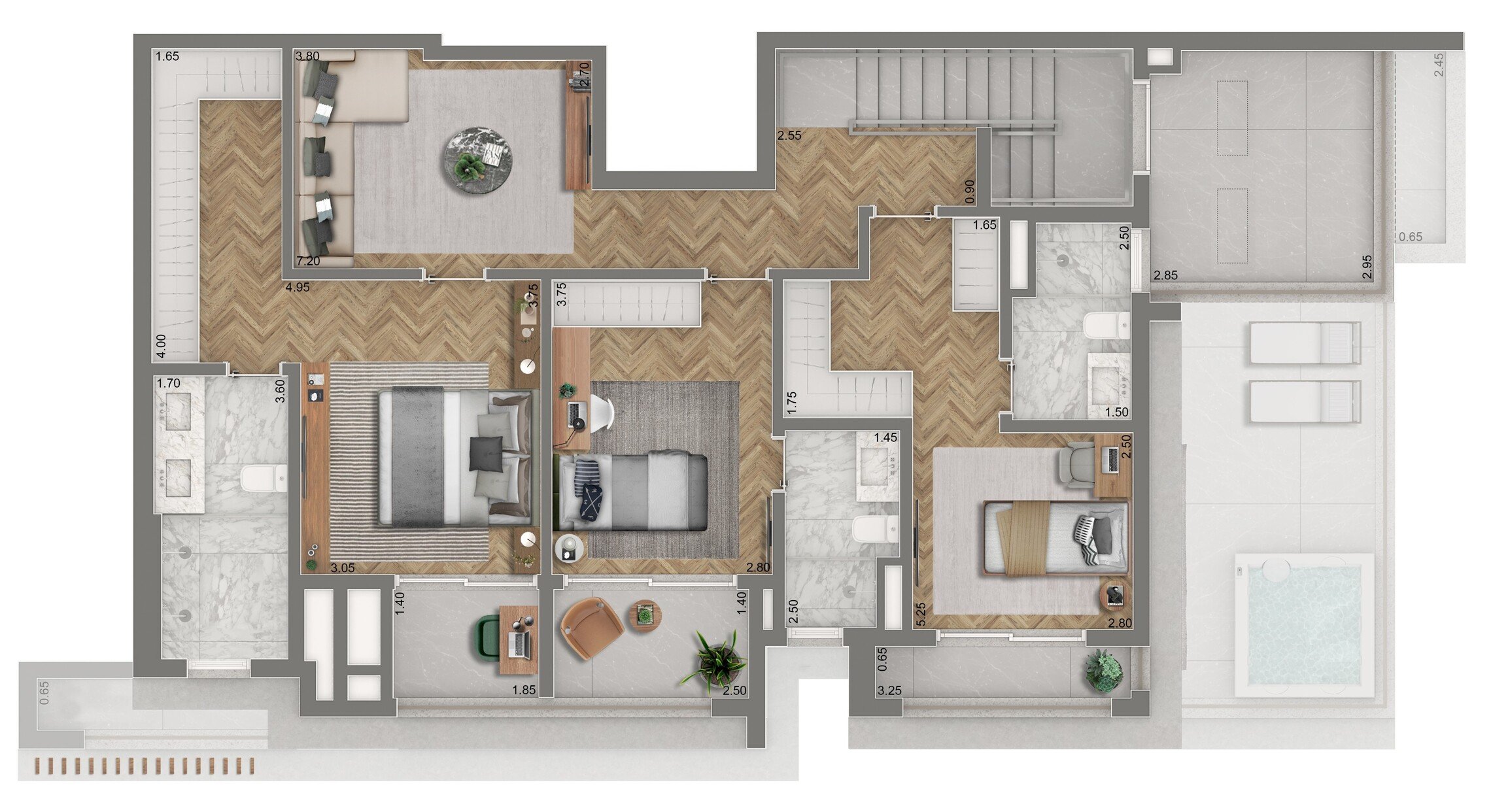 Apartamento à venda com 246m², 3 quartos com vaga - 19