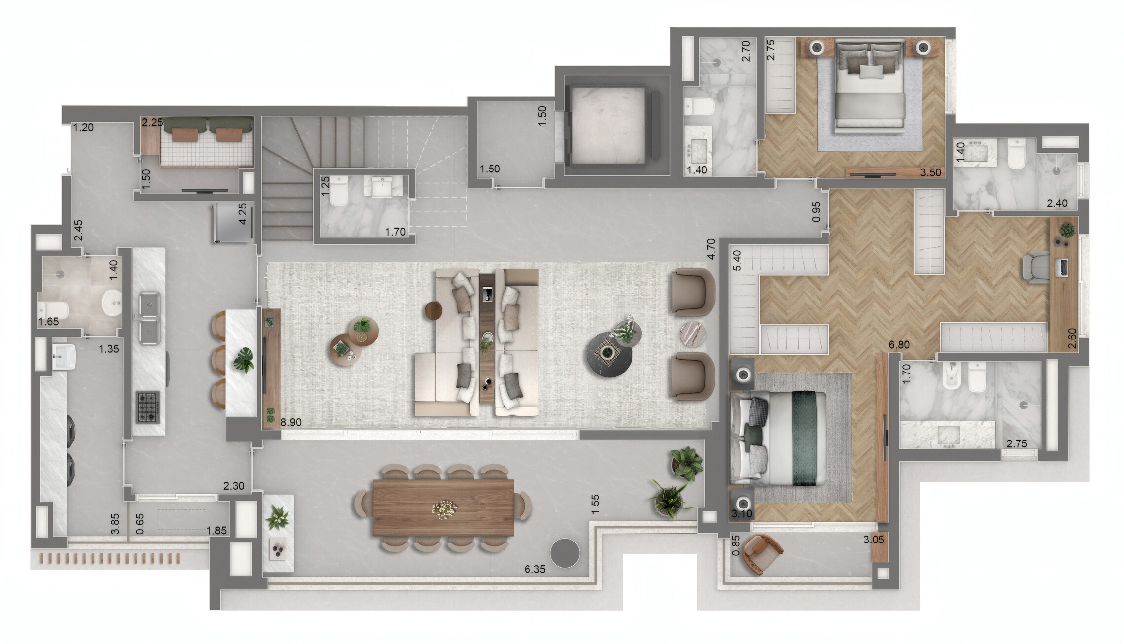 Apartamento à venda com 358m², 3 quartos com vaga - 20