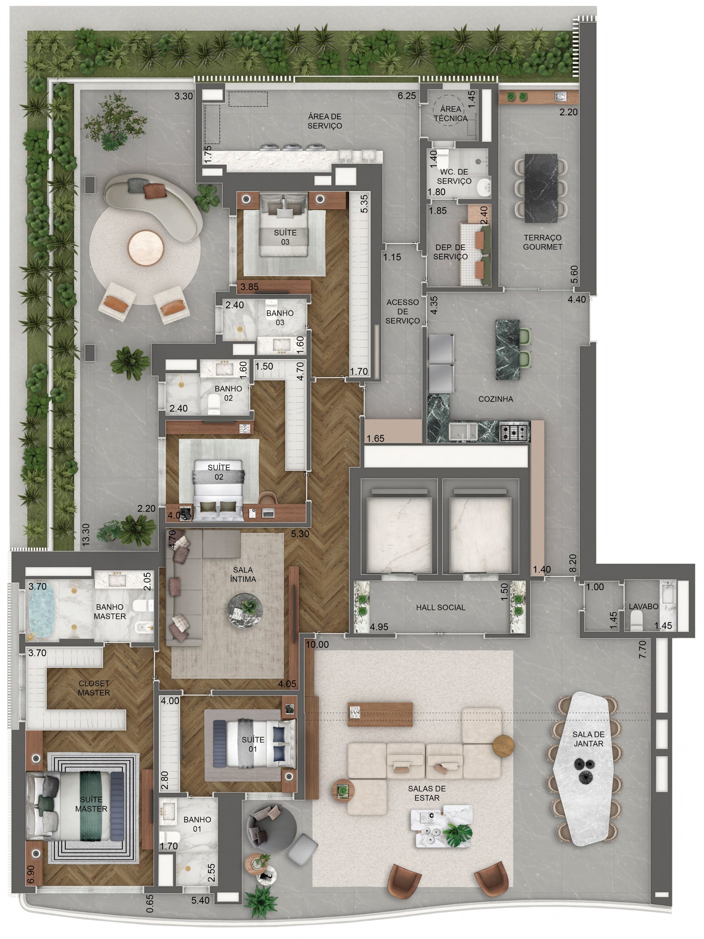 Apartamento à venda com 436m², 4 quartos com vaga - 21
