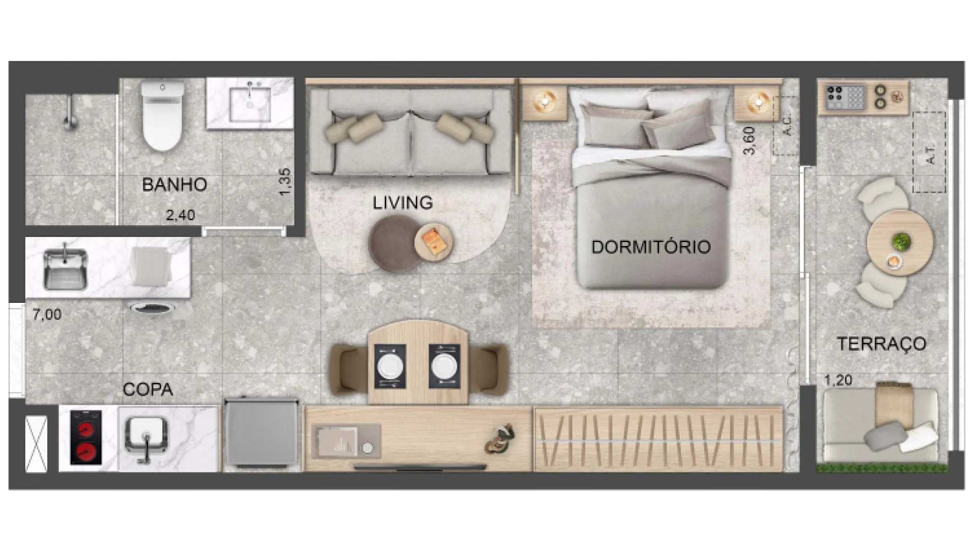 Studio à venda com 33m², 0 quartos sem vaga - 18