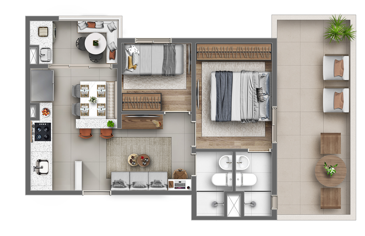 Apartamento à venda com 78m², 2 quartos com vaga - 27