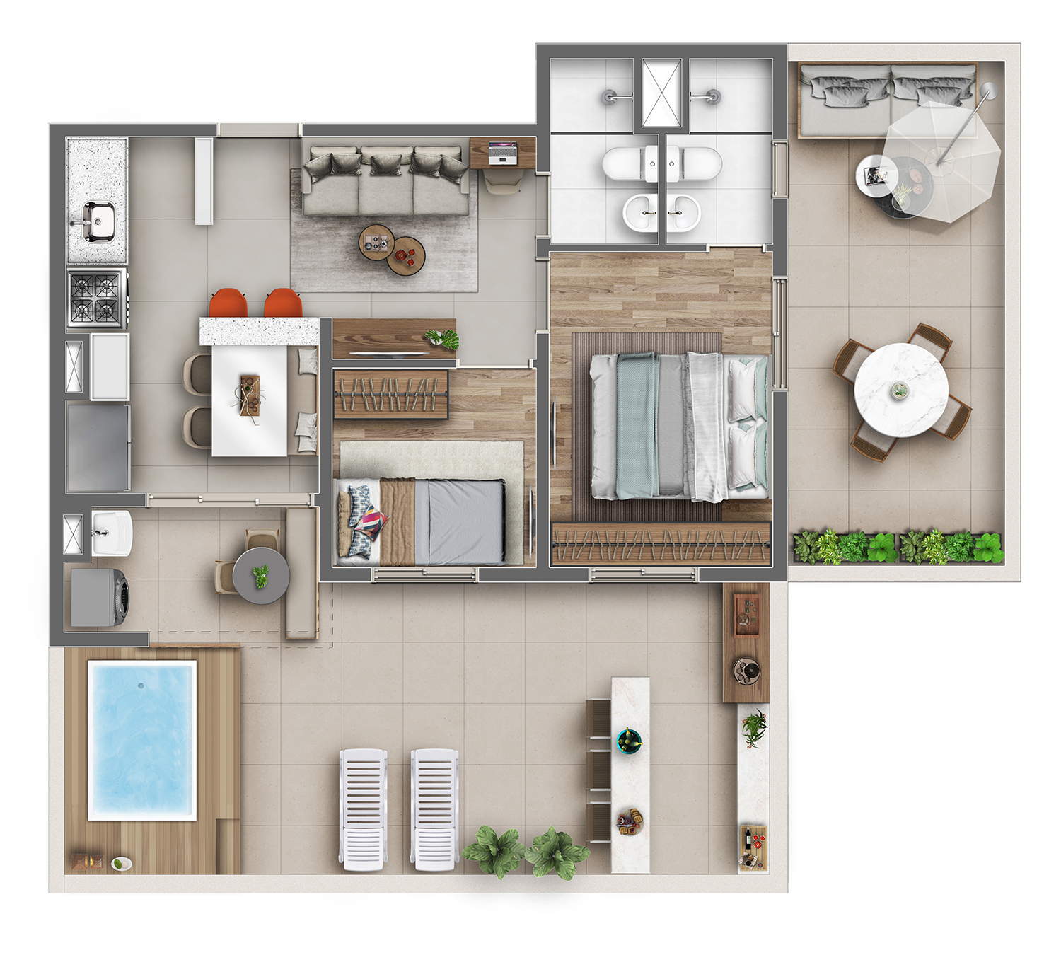 Apartamento à venda com 61m², 2 quartos com vaga - 27