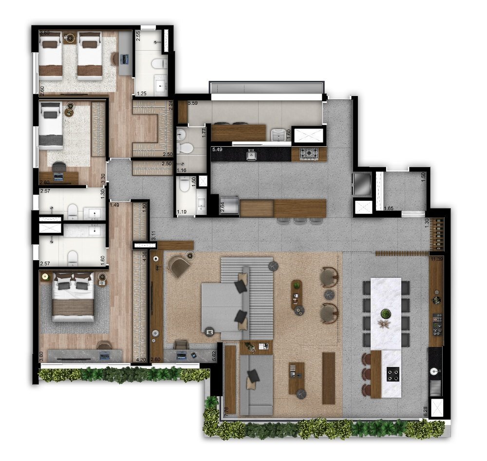 Apartamento à venda com 201m², 3 quartos com vaga - 28