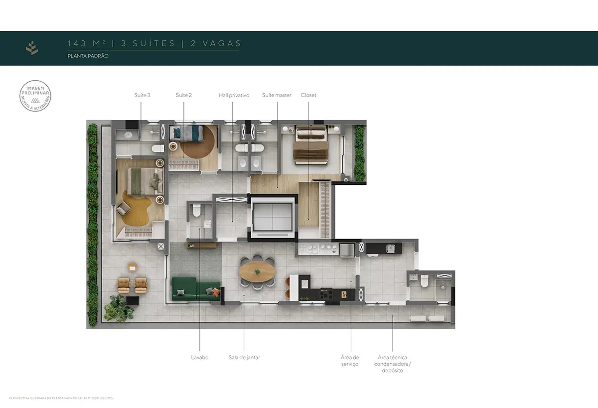 Apartamento à venda com 143m², 3 quartos com vaga - 11