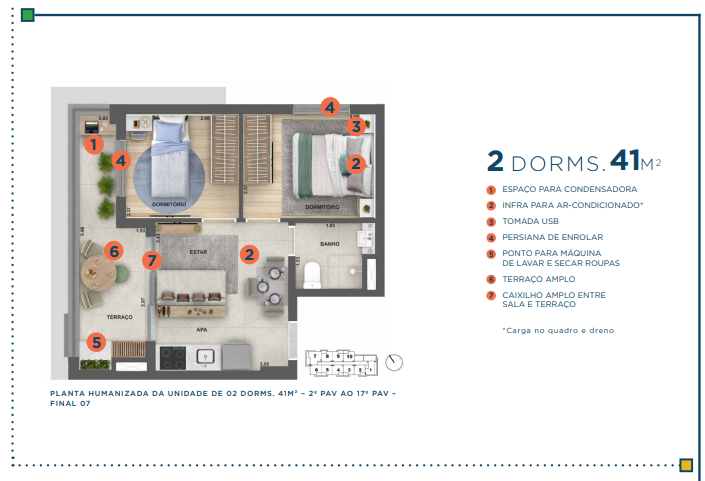 Apartamento à venda com 41m², 2 quartos sem vaga - 27