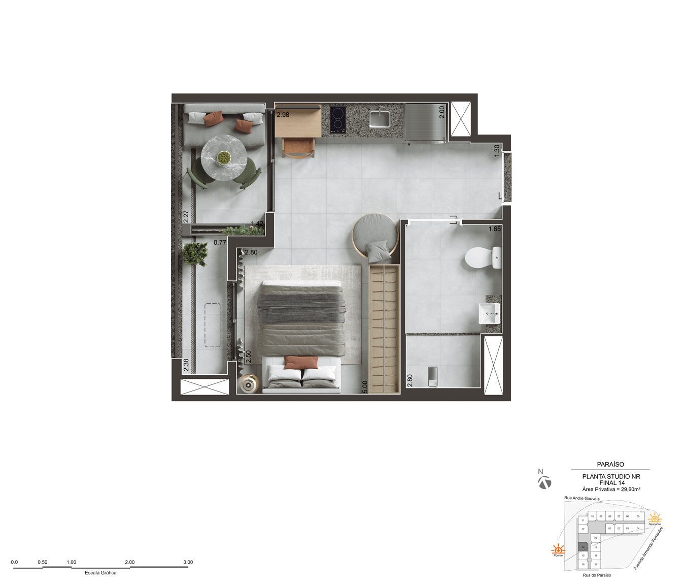 Apartamento à venda com 29m², 0 quartos sem vaga - 17