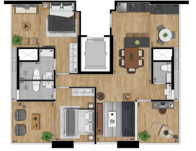 Apartamento à venda com 91m², 2 quartos com vaga - 26