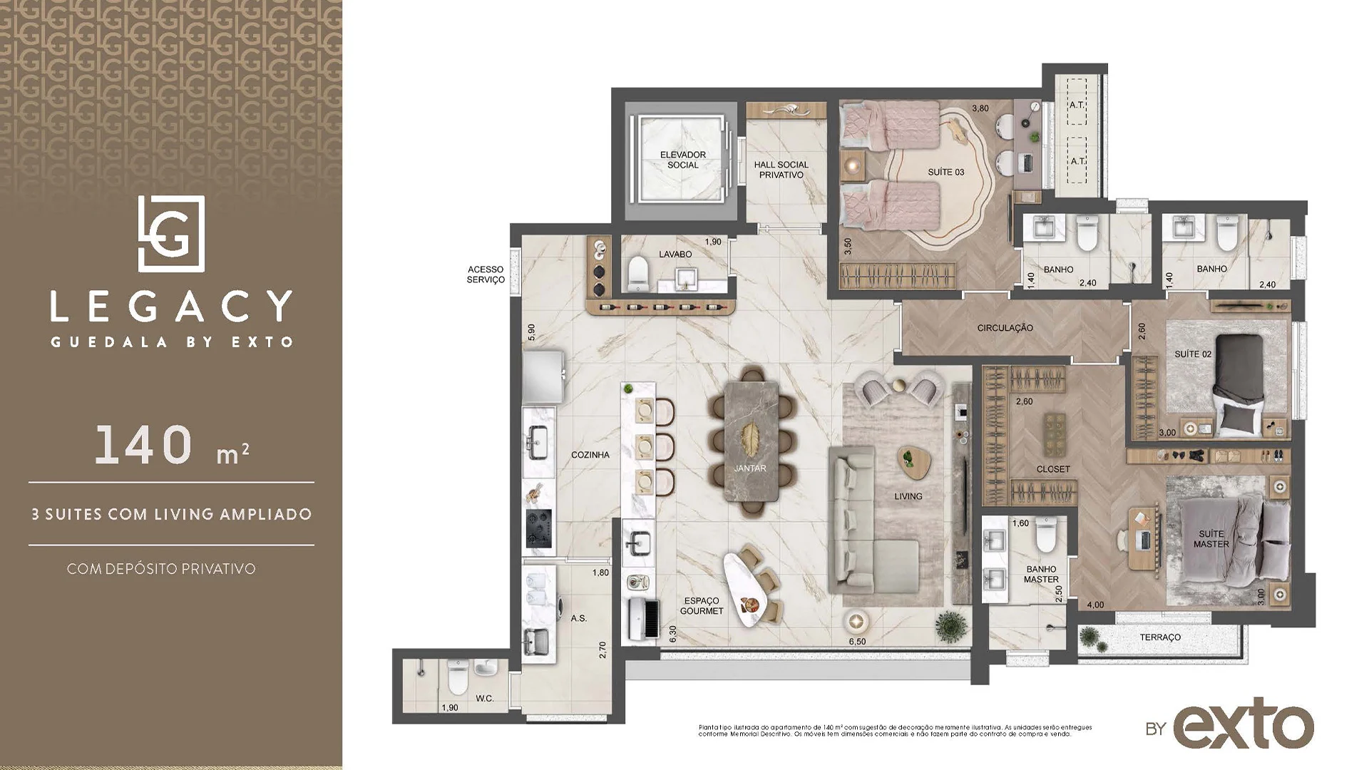 Apartamento à venda com 140m², 4 quartos com vaga - 16