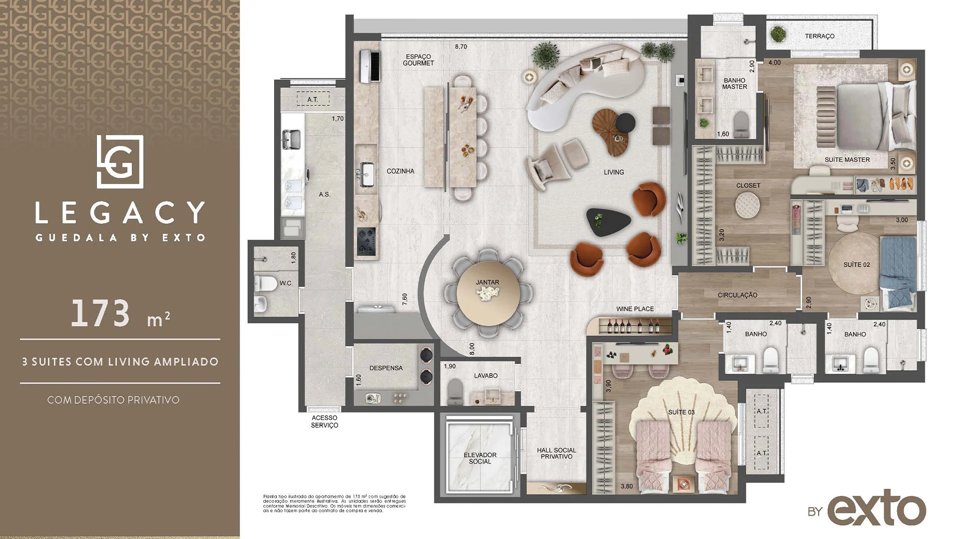 Apartamento à venda com 173m², 4 quartos com vaga - 17