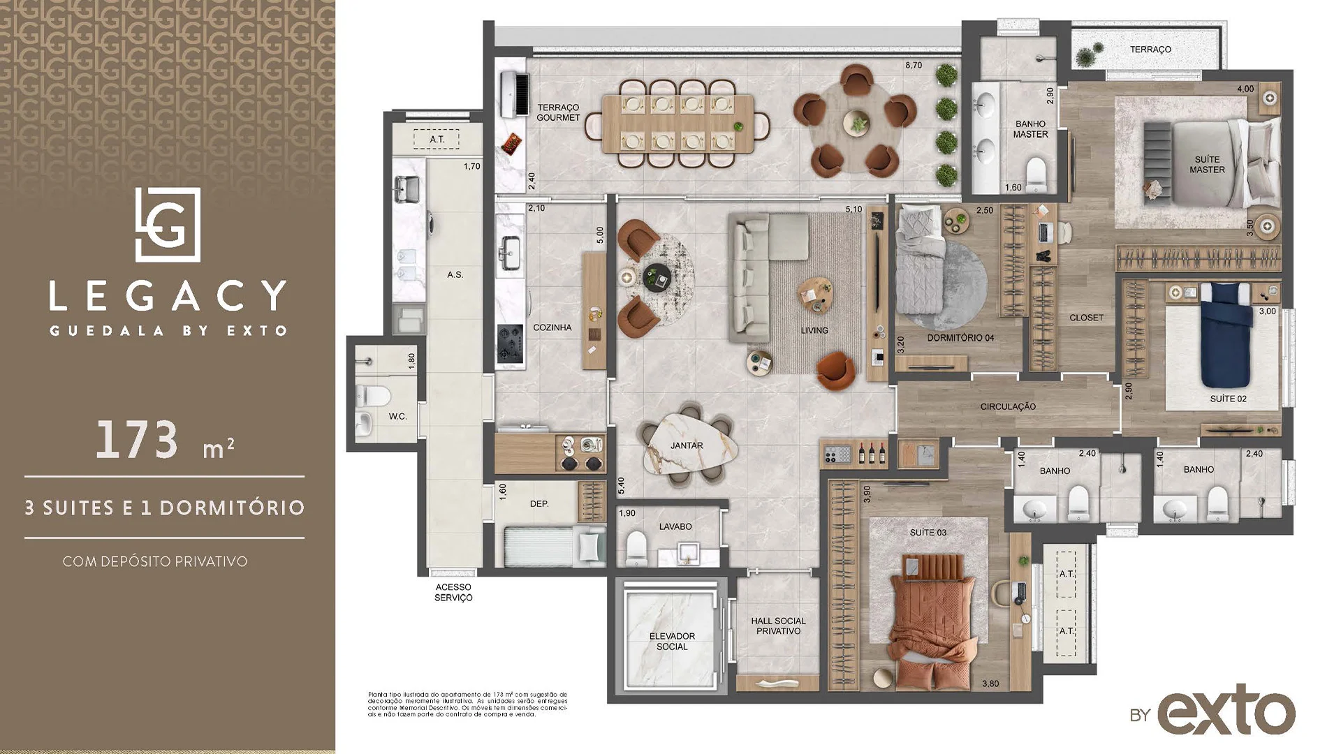 Apartamento à venda com 173m², 4 quartos com vaga - 16