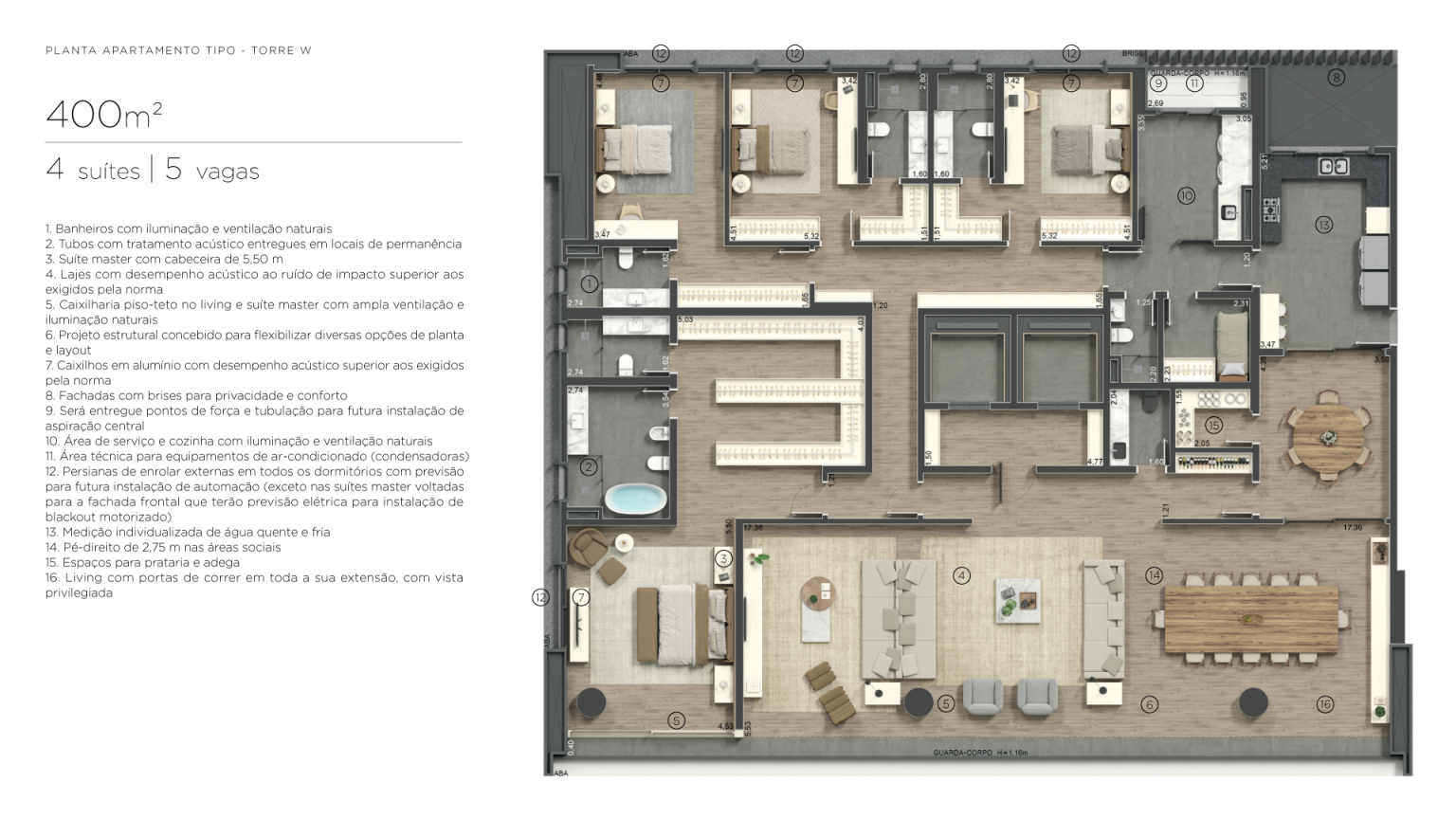 Apartamento à venda com 400m², 4 quartos com vaga - 27