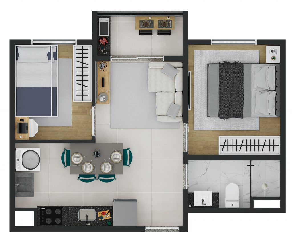 Apartamento à venda com 36m², 2 quartos sem vaga - 2