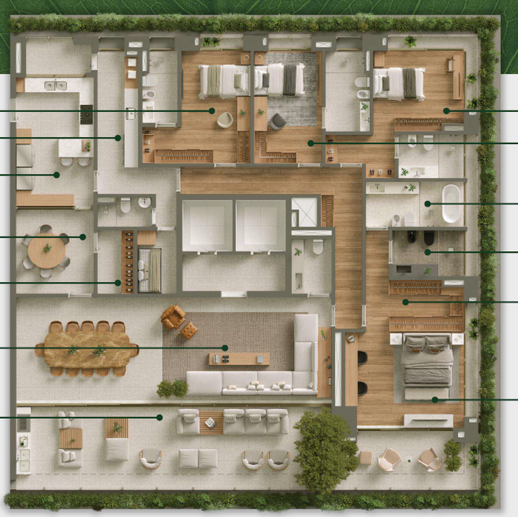 Apartamento à venda com 373m², 4 quartos com vaga - 30