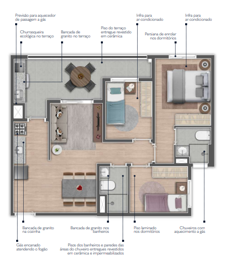 Apartamento à venda com 58m², 3 quartos com vaga - 33