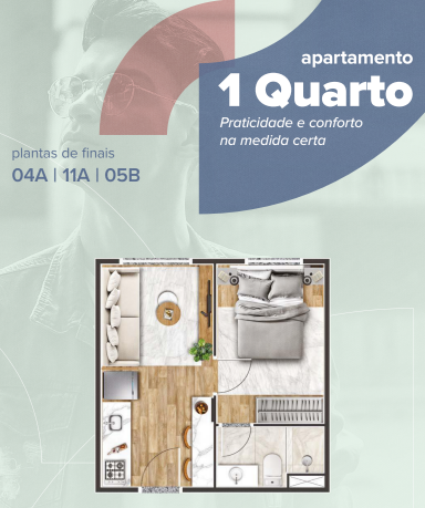 Apartamento à venda com 24m², 1 quarto sem vaga - 28