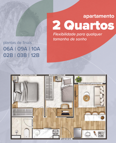 Apartamento à venda com 36m², 2 quartos sem vaga - 28