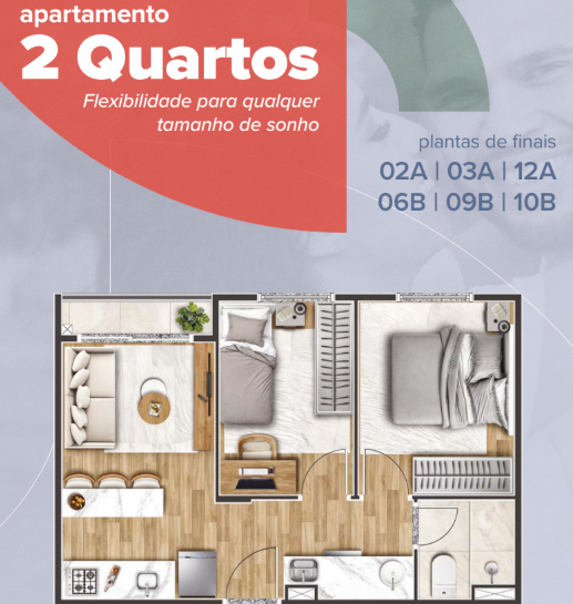 Apartamento à venda com 36m², 2 quartos sem vaga - 29