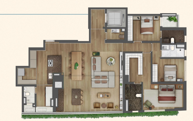 Apartamento à venda com 180m², 3 quartos com vaga - 4