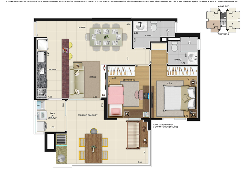 Apartamento à venda com 80m², 2 quartos com vaga - 9