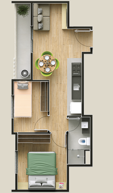 Apartamento à venda com 38m², 2 quartos sem vaga - 10