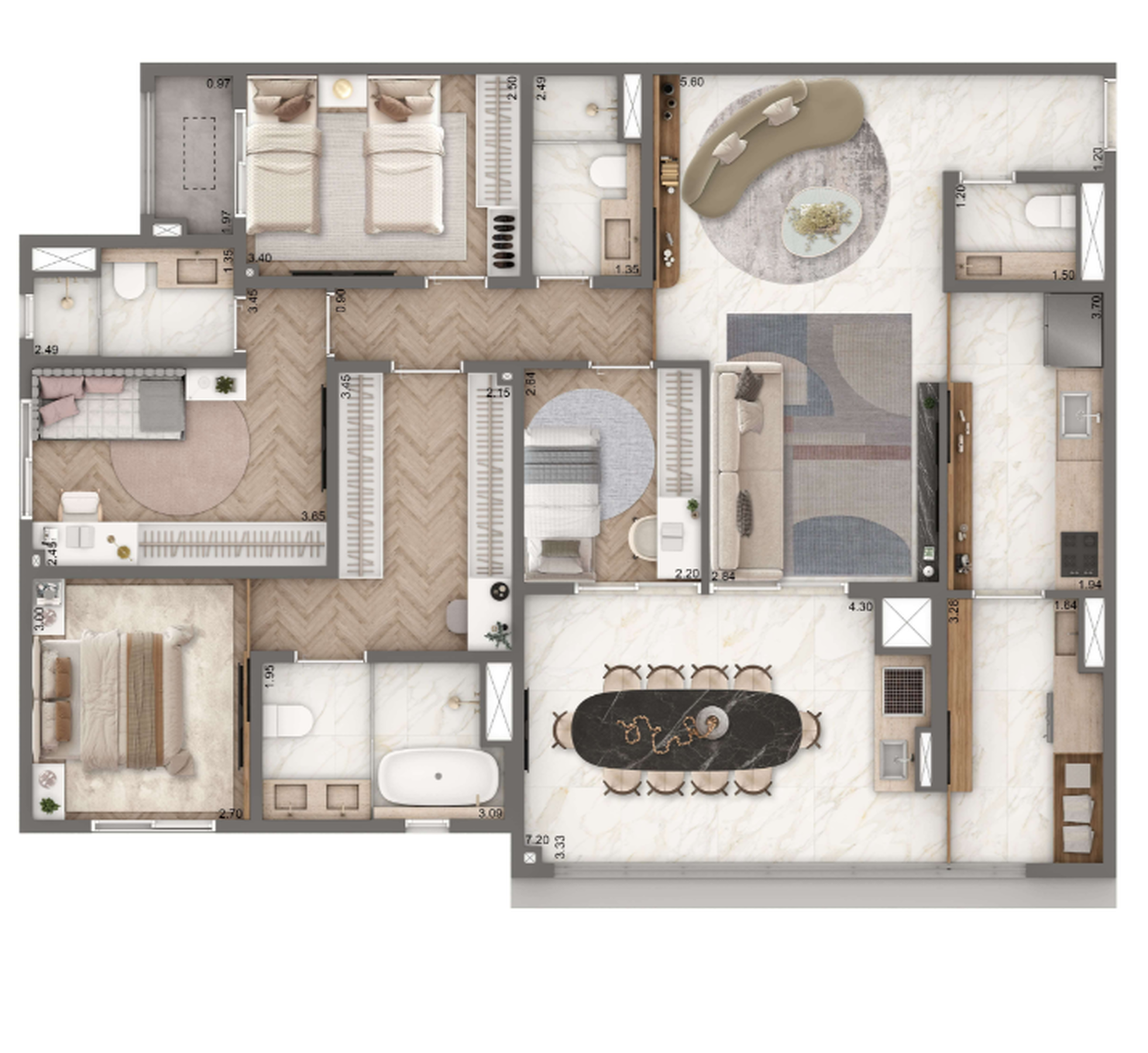 Apartamento à venda com 127m², 4 quartos com vaga - 14