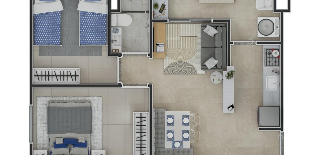 Apartamento à venda com 47m², 2 quartos com vaga - 18