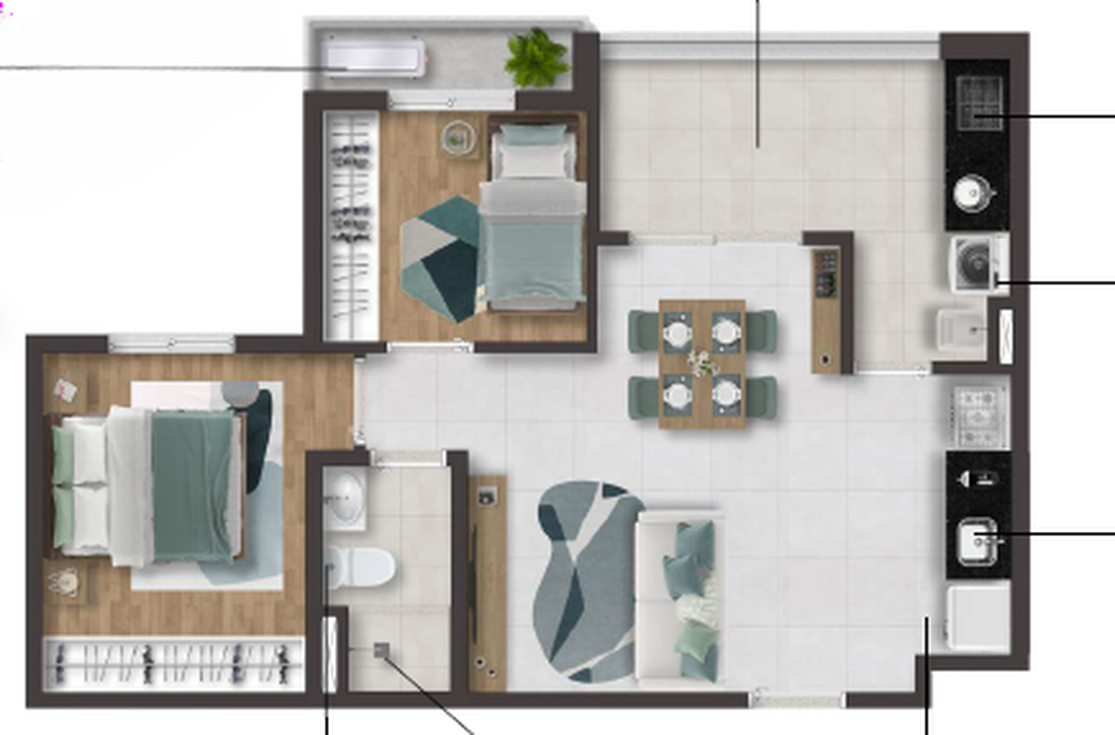 Apartamento à venda com 50m², 2 quartos com vaga - 30