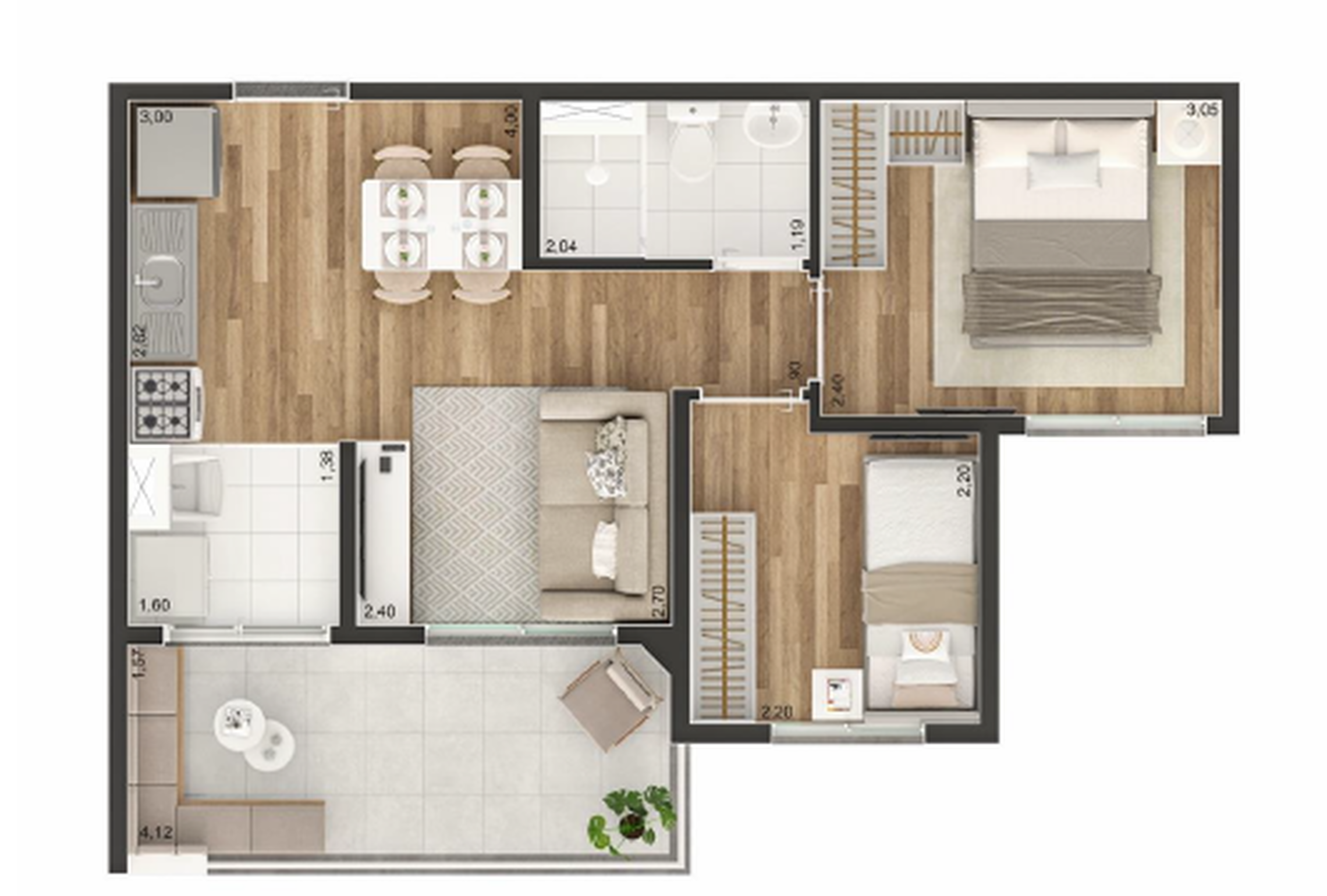 Apartamento à venda com 42m², 2 quartos com vaga - 24