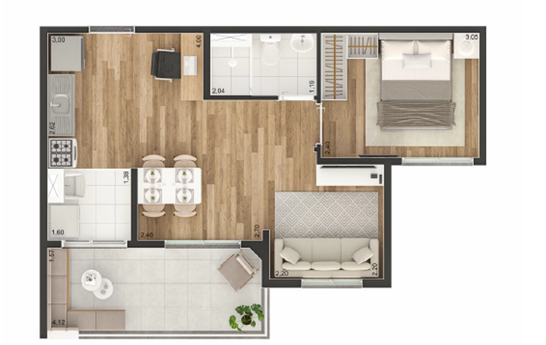 Apartamento à venda com 42m², 2 quartos com vaga - 25