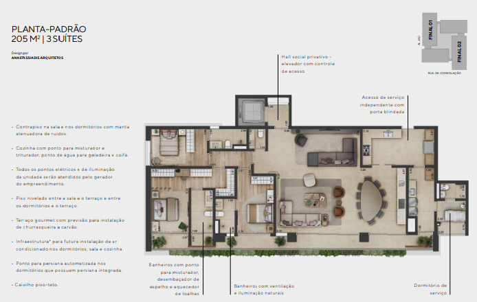 Apartamento à venda com 205m², 3 quartos sem vaga - 31