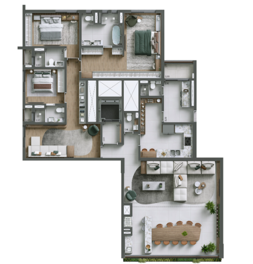 Apartamento à venda com 208m², 4 quartos sem vaga - 15