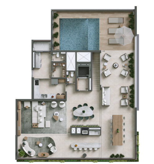 Apartamento à venda com 447m², 4 quartos sem vaga - 15