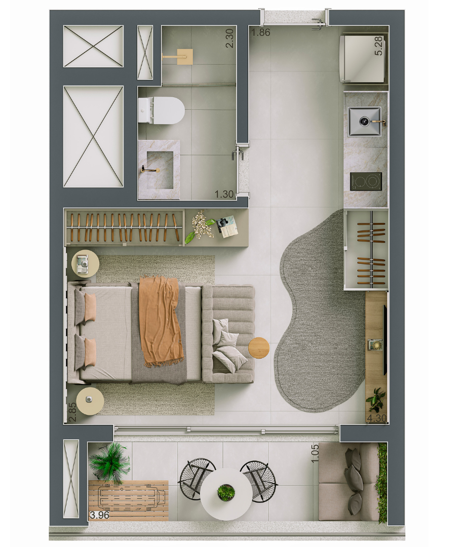 Studio à venda com 29m², 0 quartos sem vaga - 27