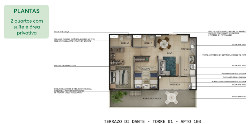 Apartamento à venda com 50m², 2 quartos com vaga - 25