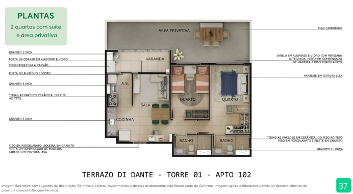 Apartamento à venda com 49m², 2 quartos com vaga - 25