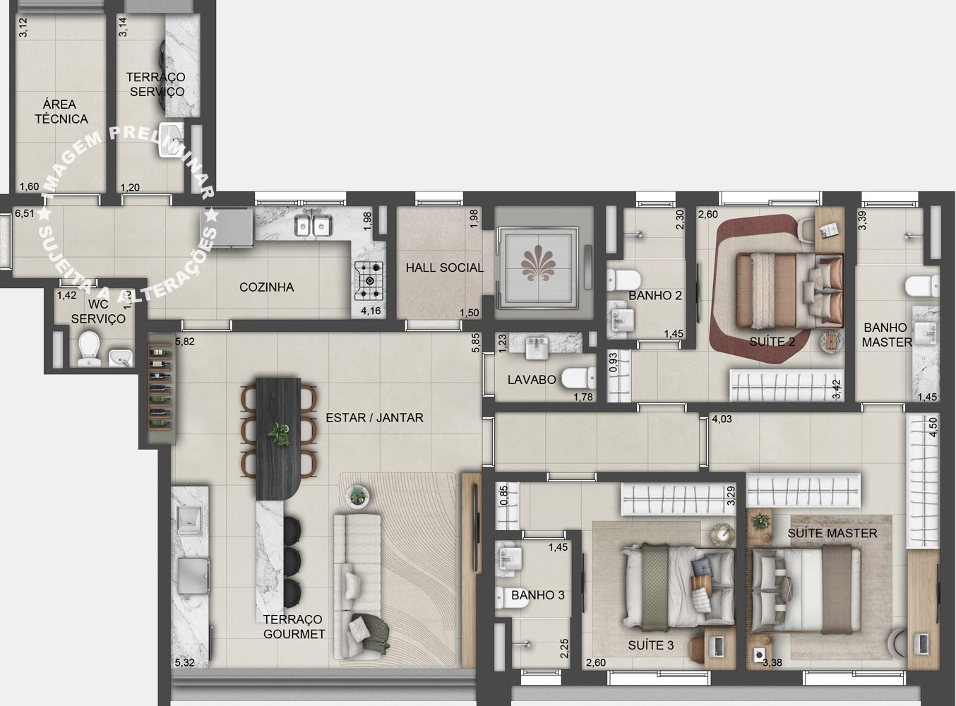 Apartamento à venda com 133m², 3 quartos com vaga - 20