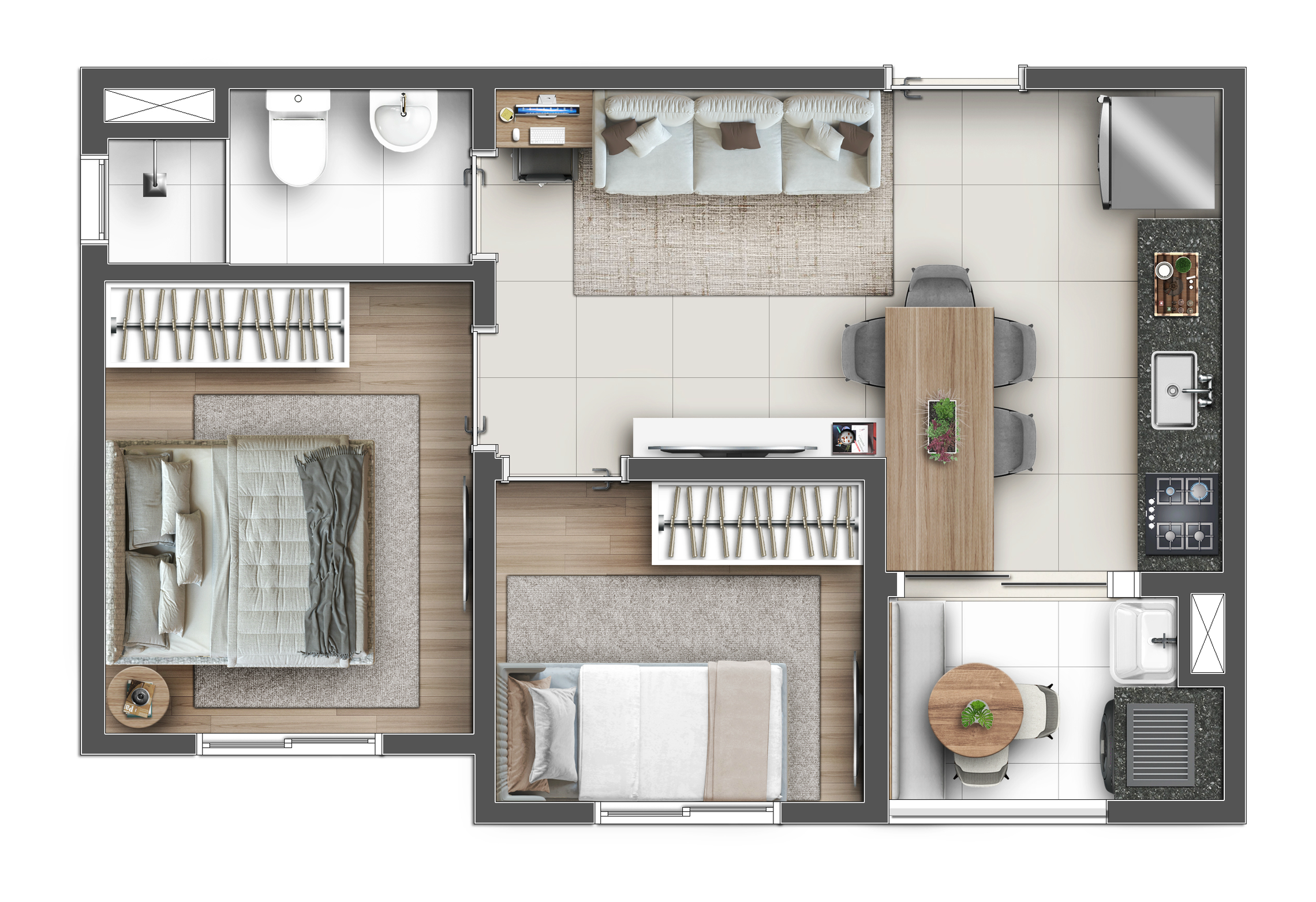 Apartamento à venda com 36m², 2 quartos sem vaga - 30