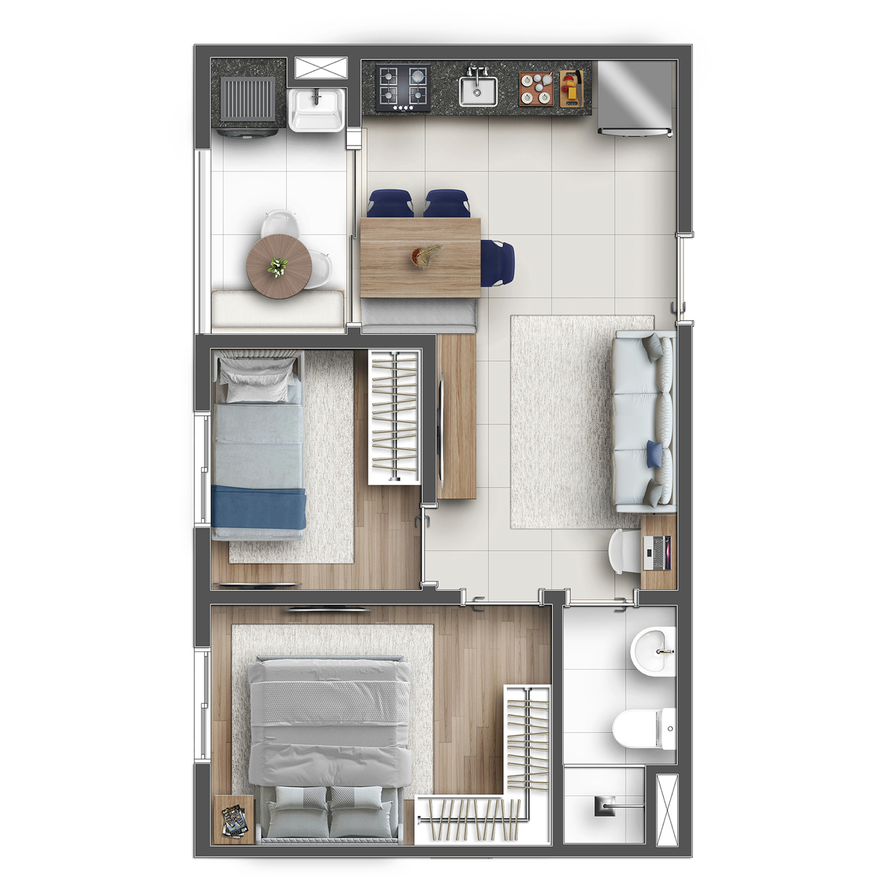 Apartamento à venda com 39m², 2 quartos sem vaga - 30