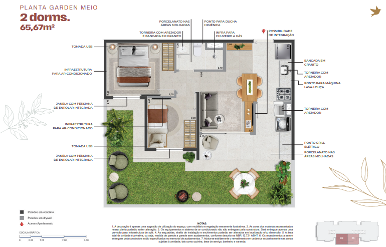 Apartamento à venda com 65m², 2 quartos com vaga - 28