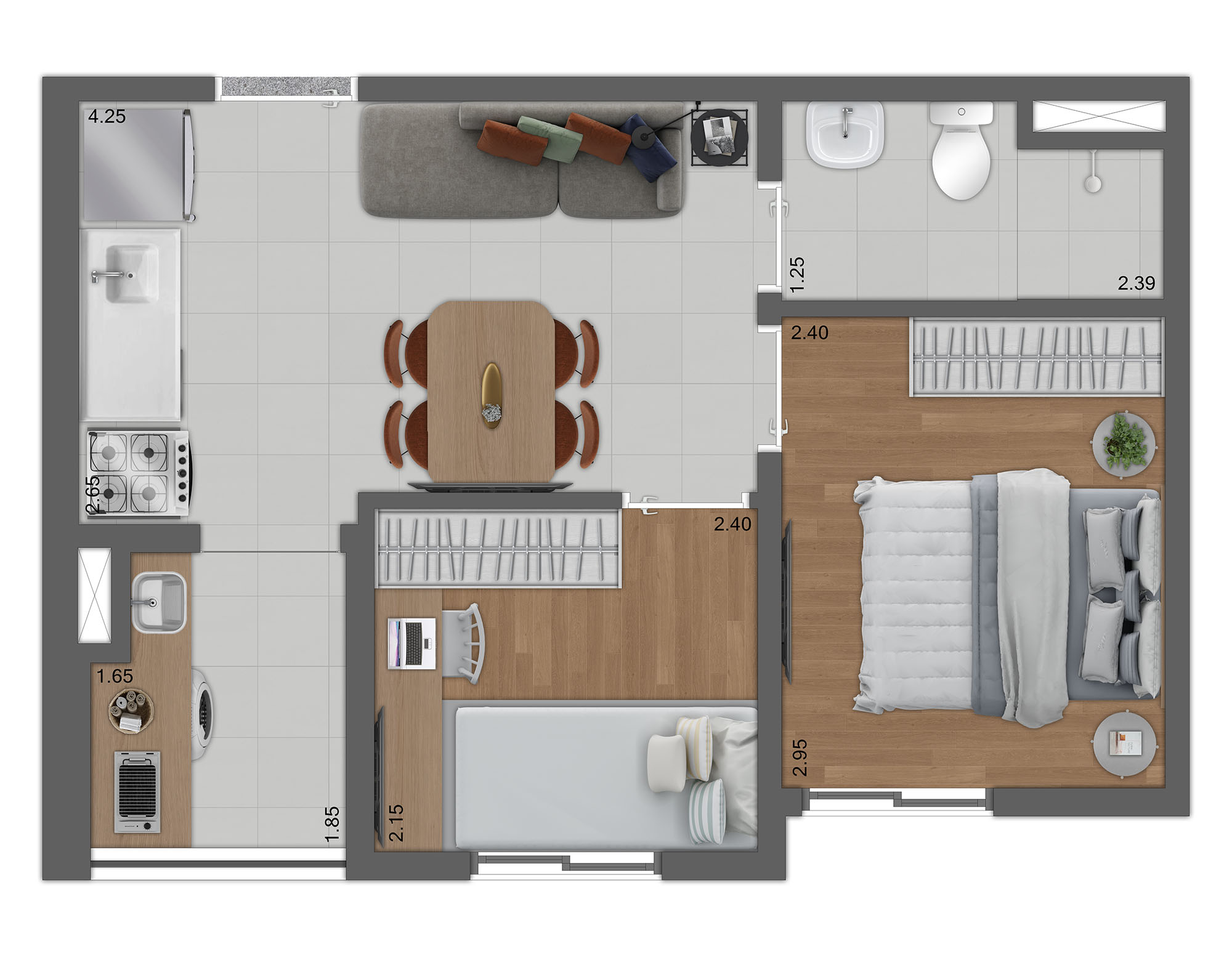 Apartamento à venda com 34m², 2 quartos sem vaga - 27