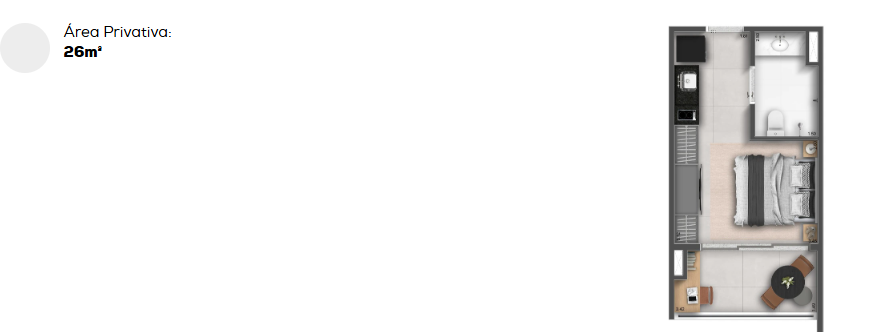 Apartamento à venda com 26m², 0 quartos sem vaga - 22