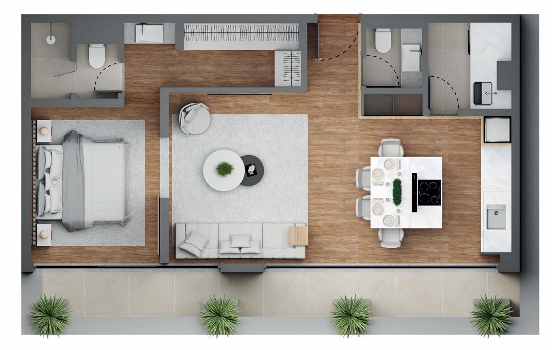 Apartamento à venda com 80m², 1 quarto com vaga - 18
