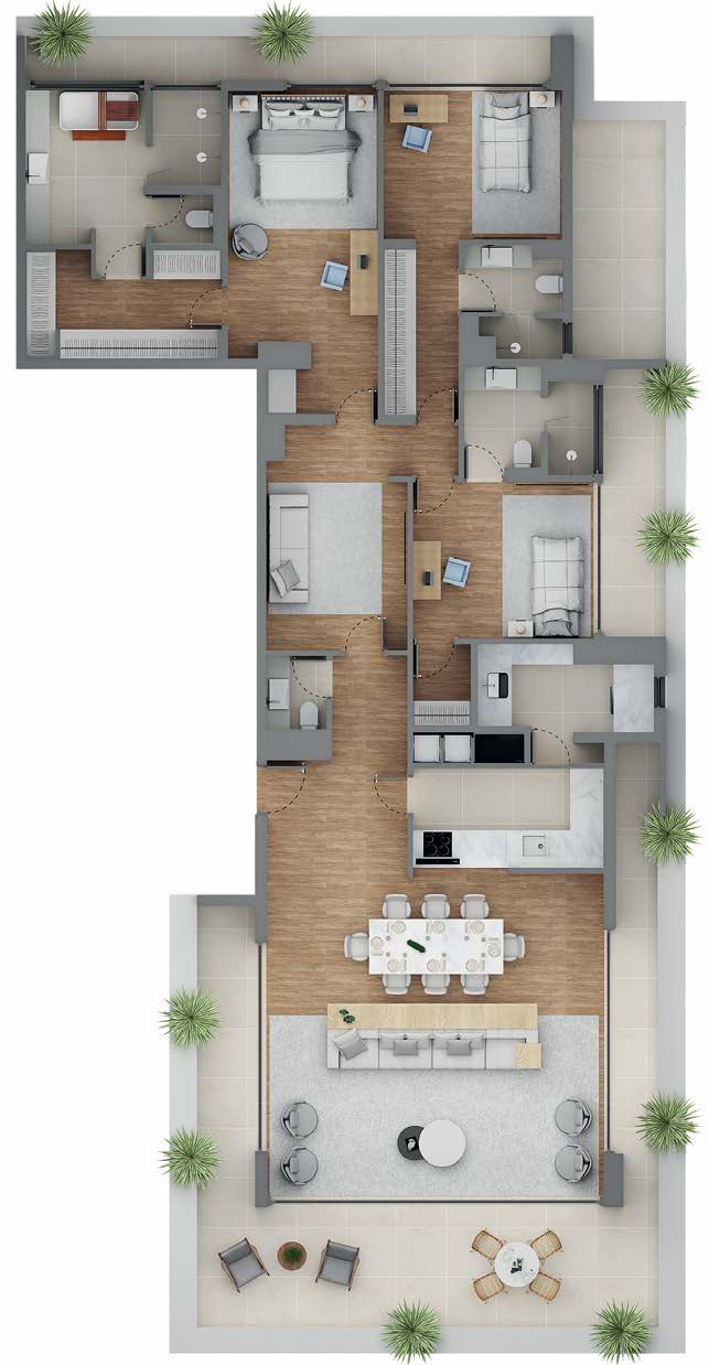 Apartamento à venda com 261m², 3 quartos com vaga - 18