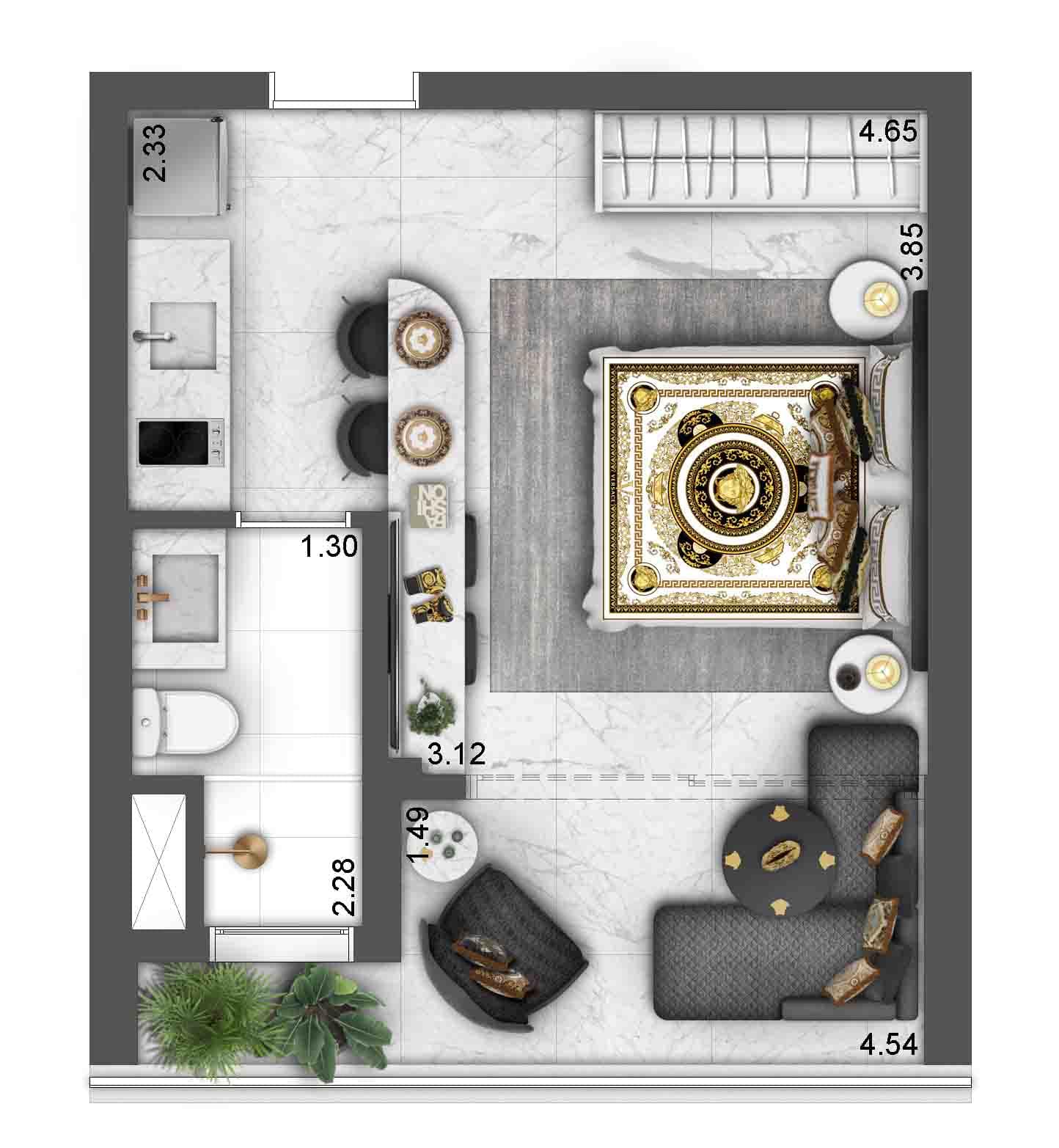 Studio à venda com 28m², 0 quartos sem vaga - 23